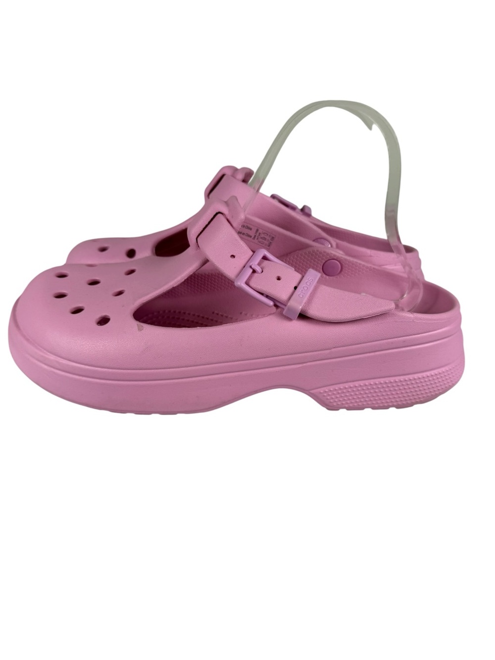 Crocs Women's Classic Mary Jane Clogs Pink Sz 9 - Picture 4 of 6